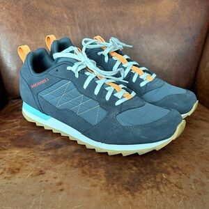 Merrell Men's Charcoal and Tangerine Sneakers